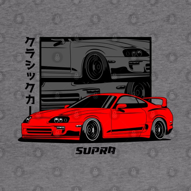 Red Supra JDM by GoldenTuners